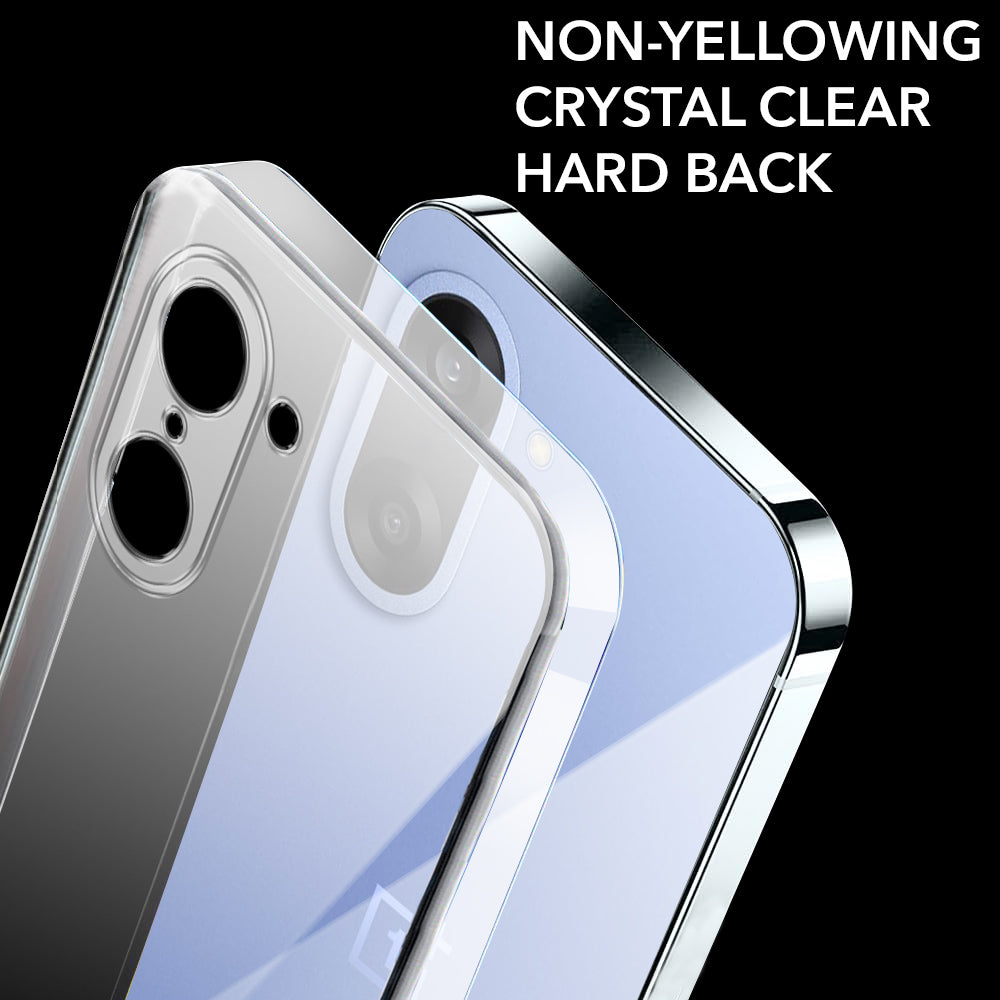 For Oneplus Nord CE 5 Back Cover Case Lifetime Anti-Yellow Clear  (Sleek Hard Crystal | Shockproof and Camera Protection