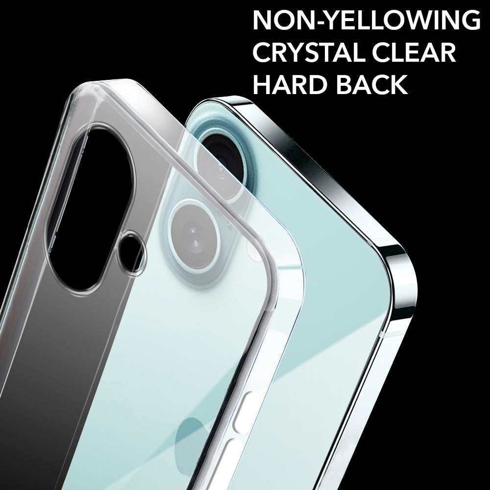 For Apple iPhone 16 Back Cover (Hard Anti Yellow Clear Case | Drop & Camera Protection | Shockproof Polycarbonate)