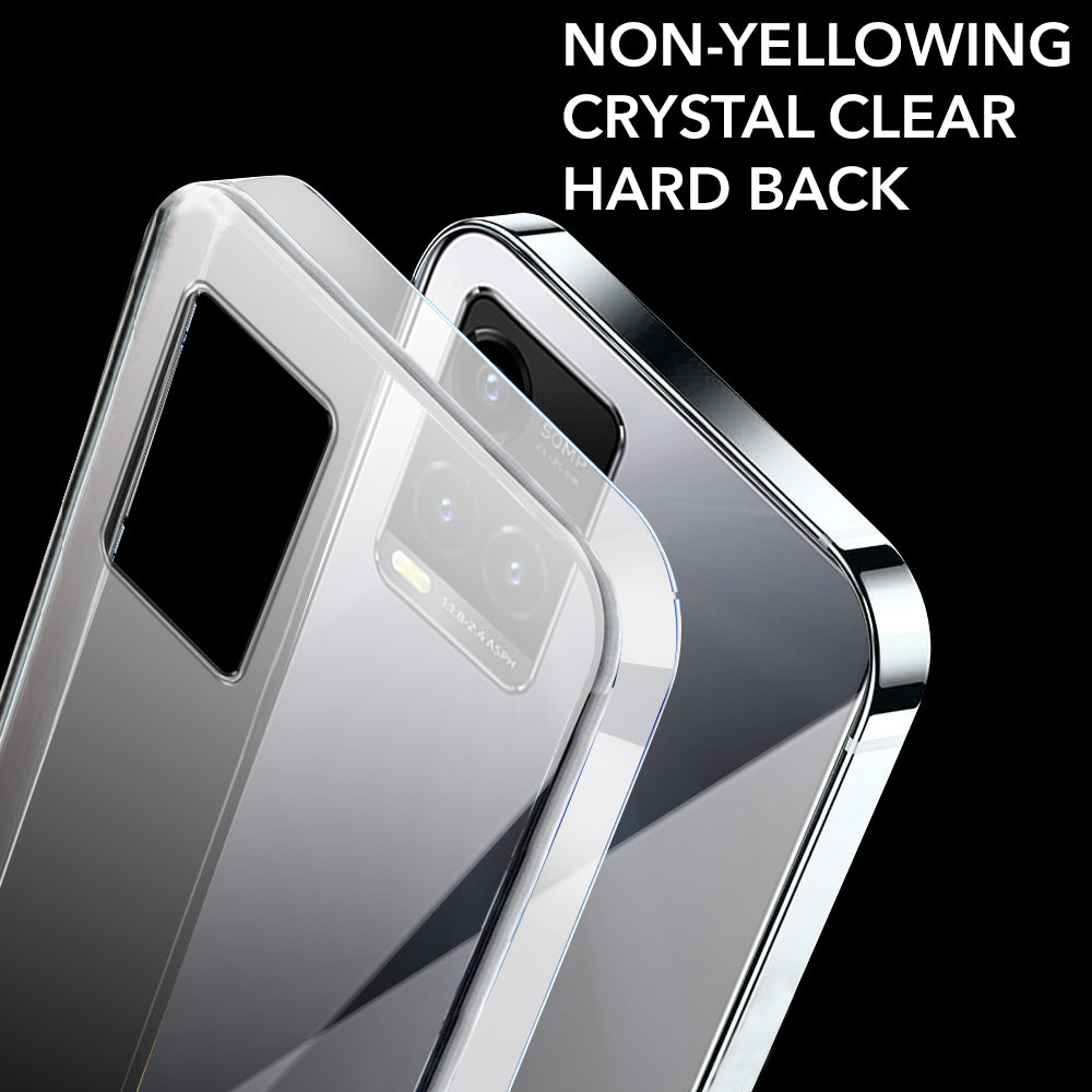 For Vivo Y33s Back Cover Case (Hard Anti Yellow Clear Case | Drop & Camera Protection | Shockproof Polycarbonate)