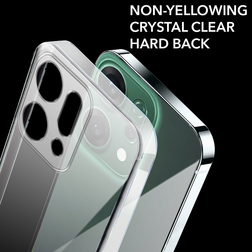For Oppo Reno14 5G Back Cover Case | Oppo Reno 14 5G (Hard Anti Yellow Clear Case | Sleek Hard Crystal Clear | Drop & Camera Protection | Shockproof Polycarbonate)