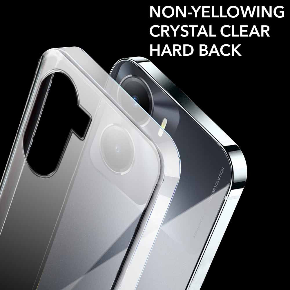 For Vivo T2x Back Cover Case (Hard Anti Yellow Clear Case | Drop & Camera Protection | Shockproof Polycarbonate)