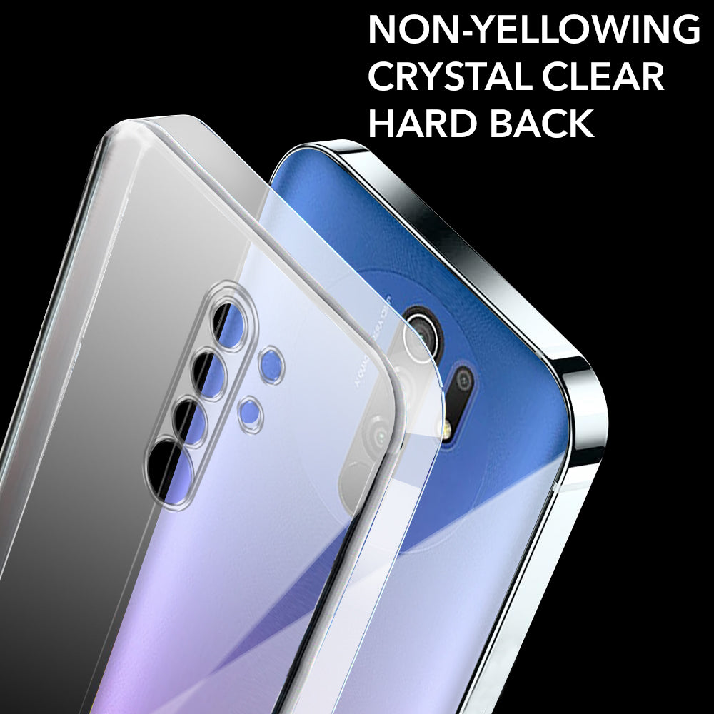 For Xiaomi Mi Redmi Prime Back Cover Case (Hard Anti Yellow Clear Case Drop Camera Protection Shockproof Polycarbonate)