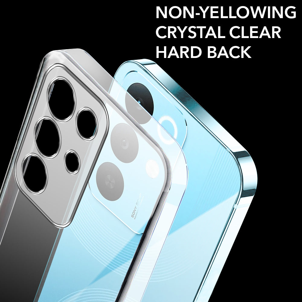 For Realme 15X Back Cover Case Lifetime Anti-Yellow Clear (Sleek Hard Crystal | Shockproof and Camera Protection)