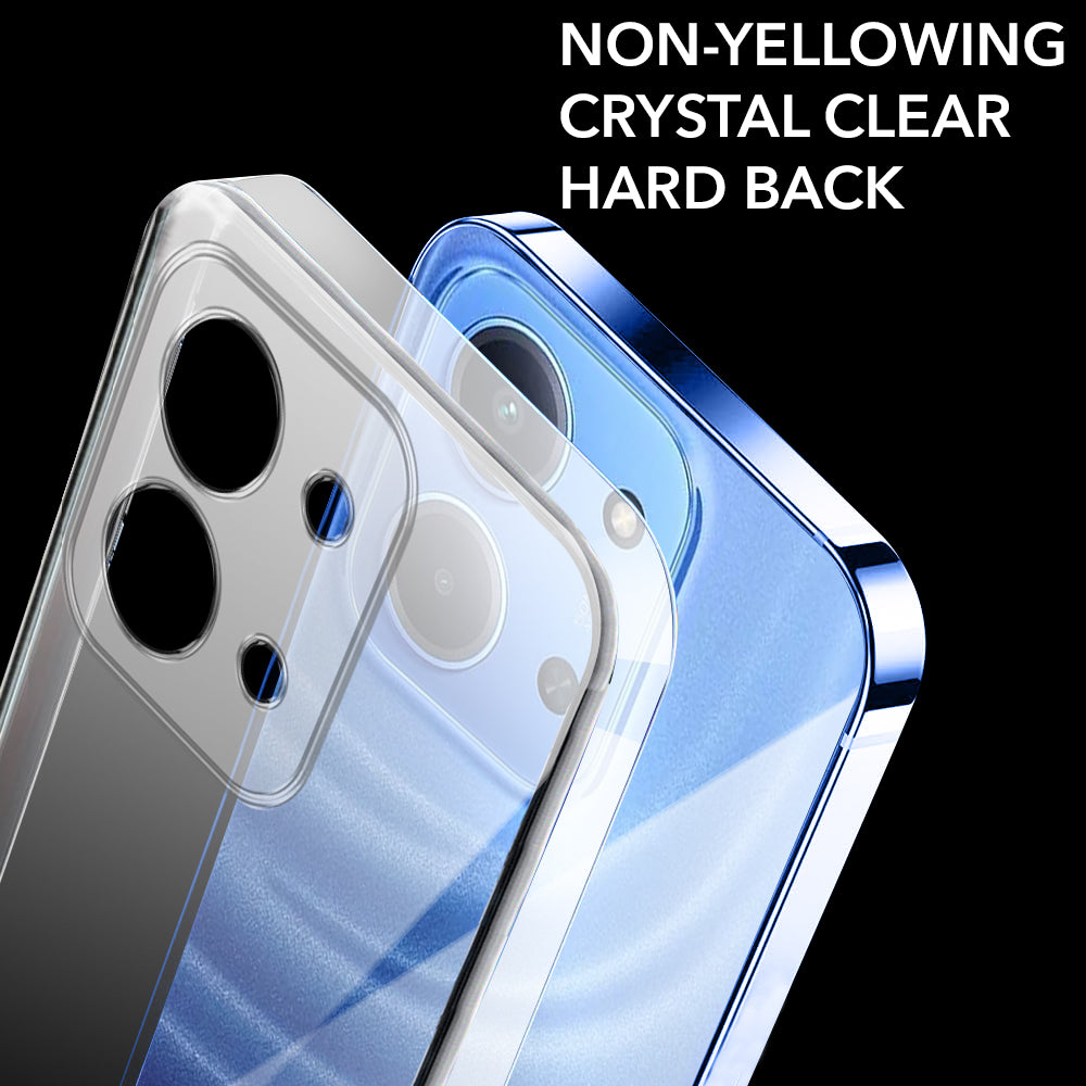 For Redmi 15C Back Cover Case Lifetime Anti-Yellow Clear (Sleek Hard Crystal | Shockproof and Camera Protection)