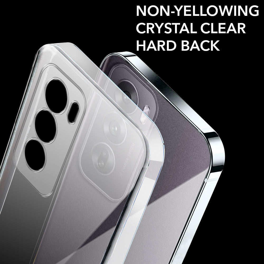 For Oppo Reno12 5G | Oppo Reno 12 5G Back Cover (Hard Anti Yellow Clear Case | Drop & Camera Protection | Shockproof Polycarbonate)