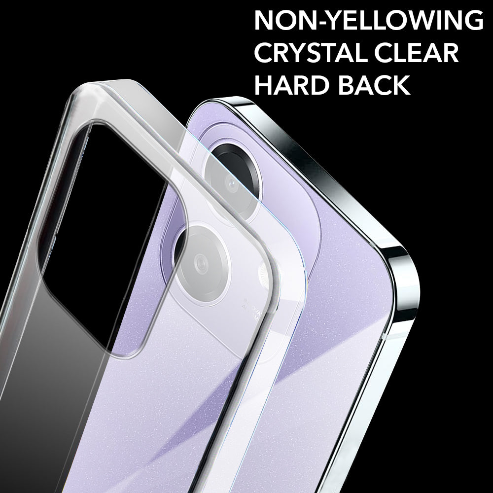 For Oppo A3X 5G Back Cover (Hard Anti Yellow Clear Case | Drop & Camera Protection | Shockproof Polycarbonate)