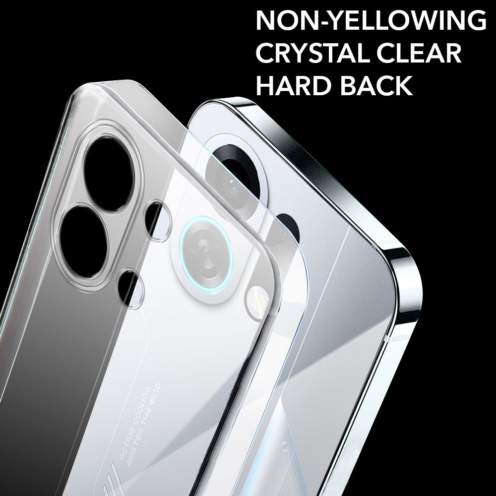 For Oppo K13 Turbo | Oppo K13 Turbo Pro Lifetime Anti-Yellow Clear Back Cover Case (Sleek Hard Crystal | Shockproof and Camera Protection)