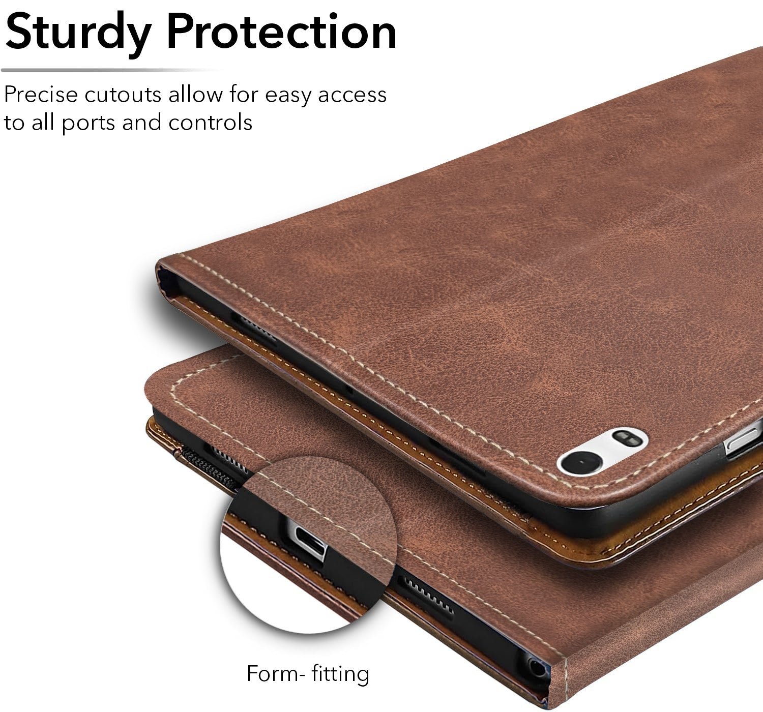 For Flip Cover Folio Case Lenovo Tab 4 8 Plus (TB-8704X) 8 Inch (PU Leather | Multi-Angle Smart Stand | Card Storage Slots | Silicone Back Pouch)