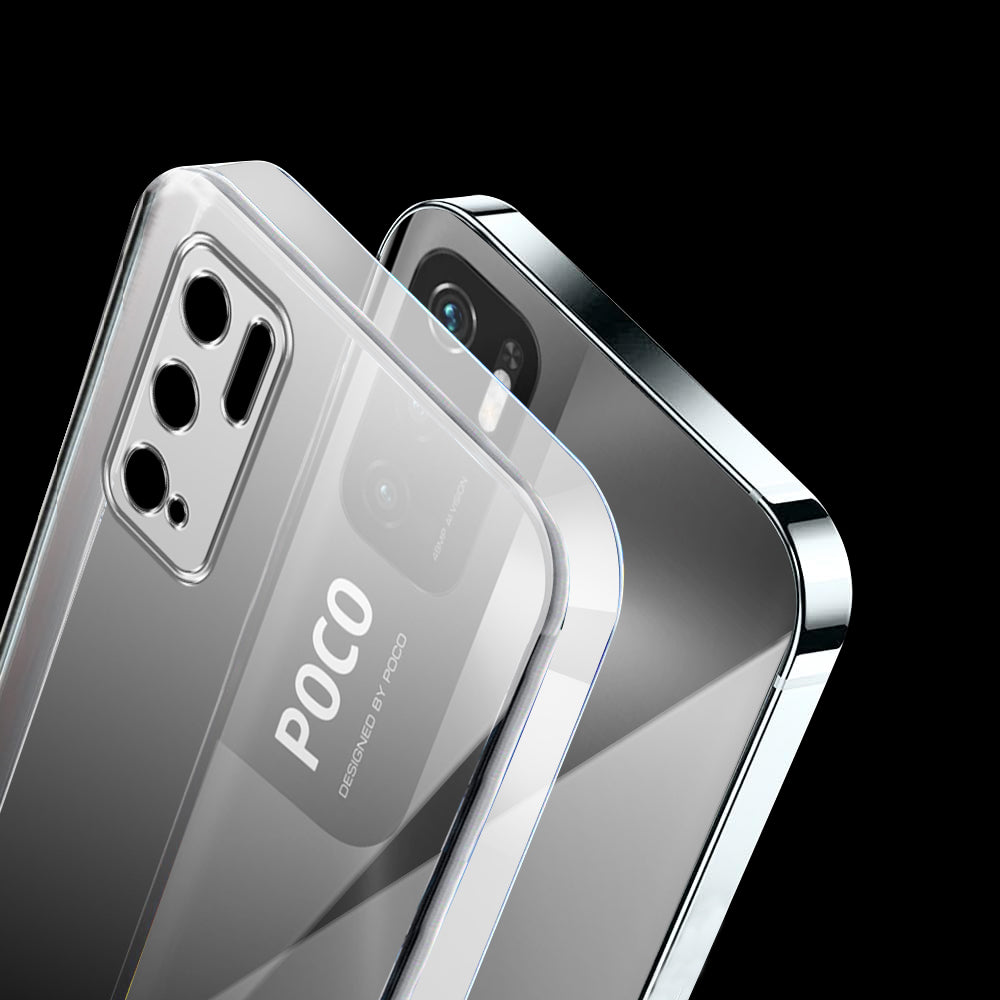 For Poco M3 Pro 5G Back Cover Case (Hard Anti Yellow Clear Case | Sleek Hard Crystal Clear | Drop & Camera Protection | Shockproof Polycarbonate)