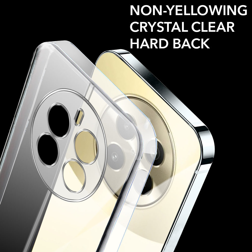 For Realme Narzo 70 Pro Back Cover Case (Hard Anti Yellow Clear Case | Drop & Camera Protection | Shockproof Polycarbonate)