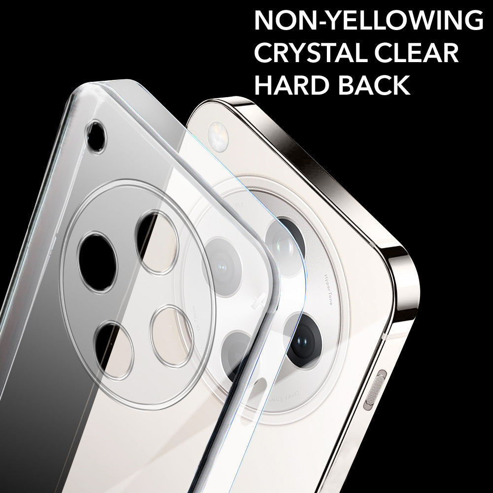 For Oppo Find X8 Back Cover Case Lifetime Anti-Yellow Clear (Sleek Hard Crystal | Shockproof and Camera Protection)