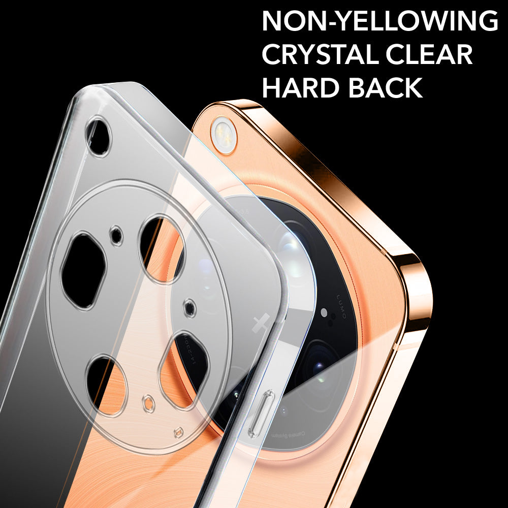 For Oppo Find X9 Ultra Back Cover Case Lifetime Anti-Yellow Clear (Sleek Hard Crystal | Shockproof and Camera Protection)