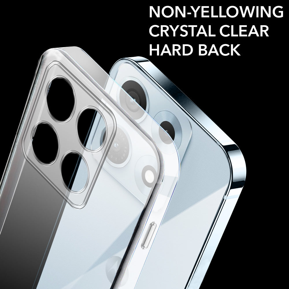 For Motorola Moto Edge 70 Max Back Cover Case Lifetime Anti-Yellow Clear (Sleek Hard Crystal | Shockproof and Camera Protection)