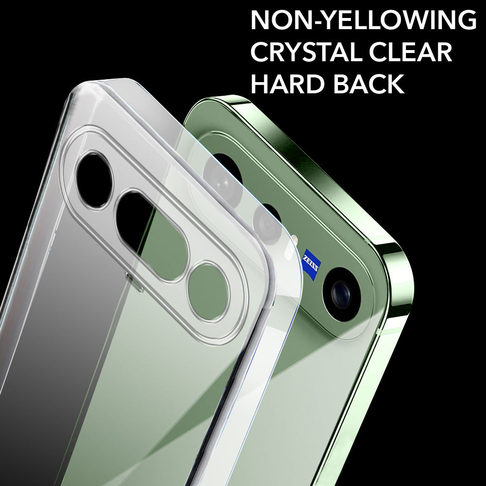 For Vivo X300 FE Back Cover Case Lifetime Anti-Yellow Clear (Sleek Hard Crystal | Shockproof and Camera Protection)