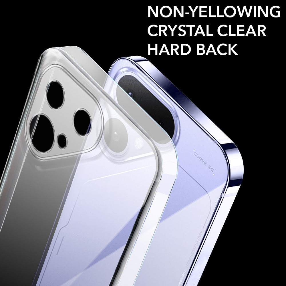 For Tecno Pova Curve 2 Back Cover Case Lifetime Anti-Yellow Clear (Sleek Hard Crystal | Shockproof and Camera Protection)
