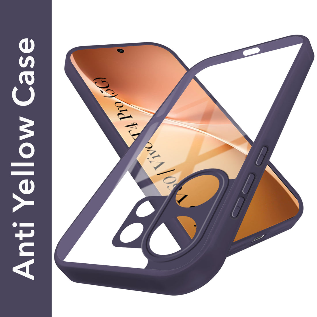 For Vivo V60 | Vivo T4 Pro Back Cover Case(Lifetime Anti Yellow | Anti Scratch | Crystal Clear Shockproof)