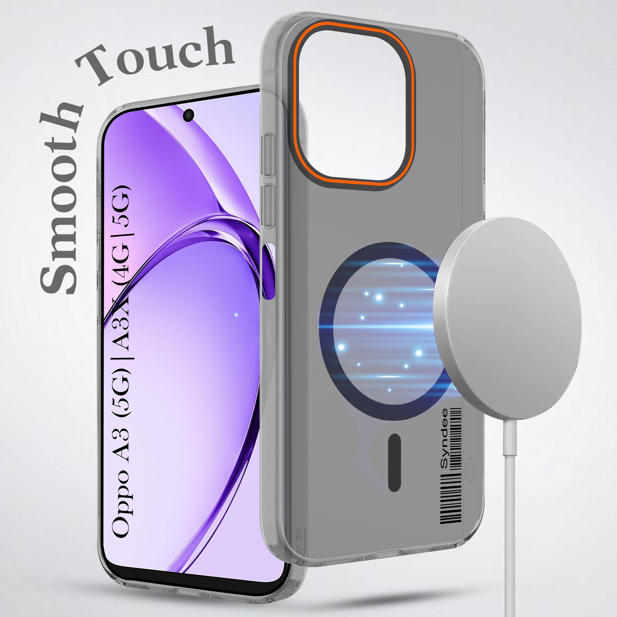 For Oppo A3X (4G/5G) | Oppo A3 5G Back Cover Case (Soft Touch | Camera Bump Protection | MagSafe Compatible | Matte Finish)