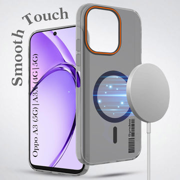 For Oppo A3X (4G/5G) | Oppo A3 5G Back Cover Case (Soft Touch | Camera Bump Protection | MagSafe Compatible | Matte Finish)