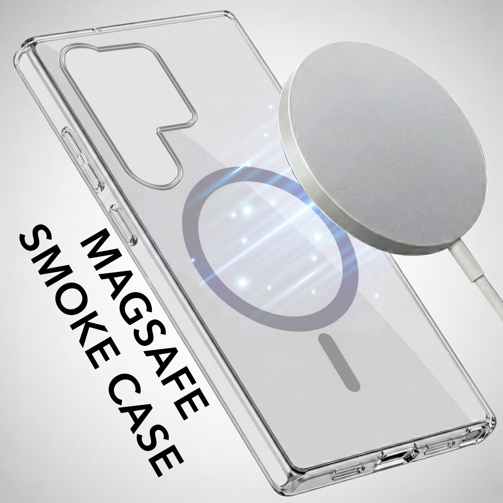 For Samsung Galaxy S25 Ultra Back Cover Case  Lifetime Anti-Yellow MagSafe Compatible Clear (Sleek Hard Crystal | Shockproof and Camera Protection)
