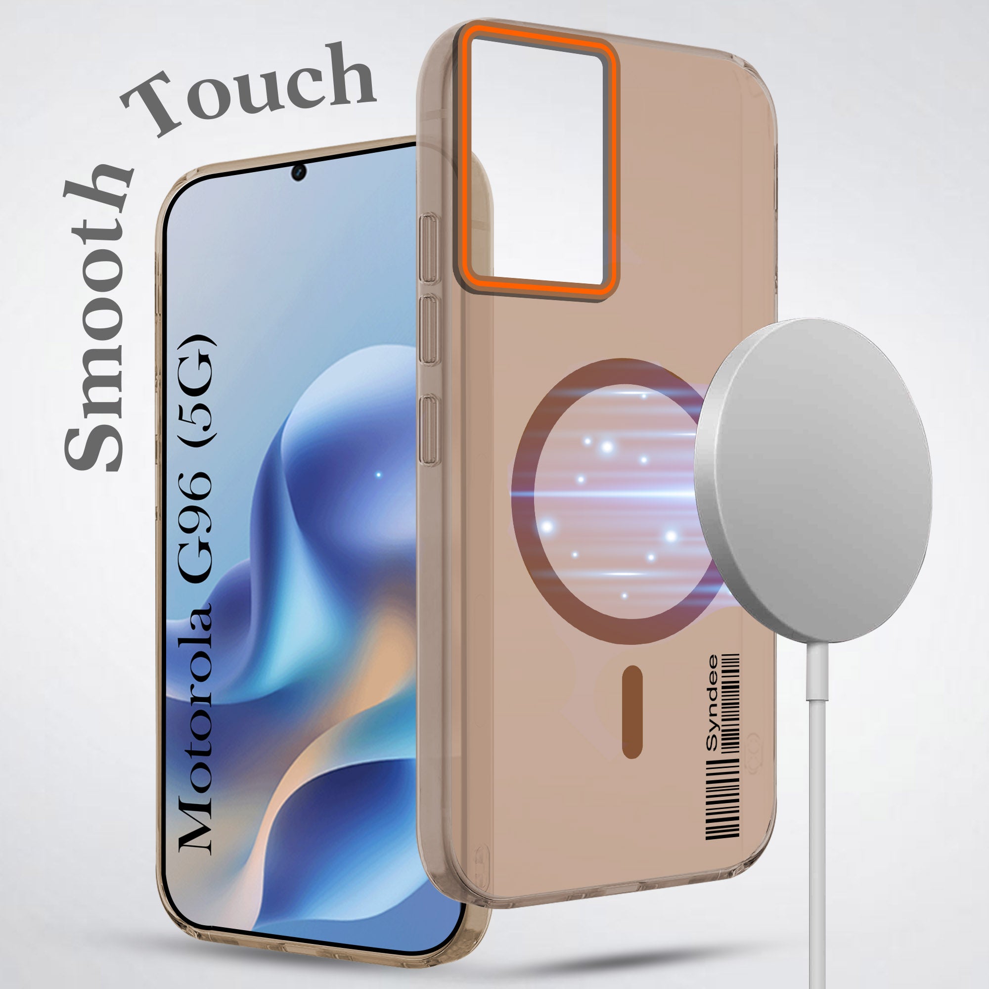 For Motorola Moto G96 Back Cover Case (Soft Touch | Camera Bump Protection | MagSafe Compatible | Matte Finish)