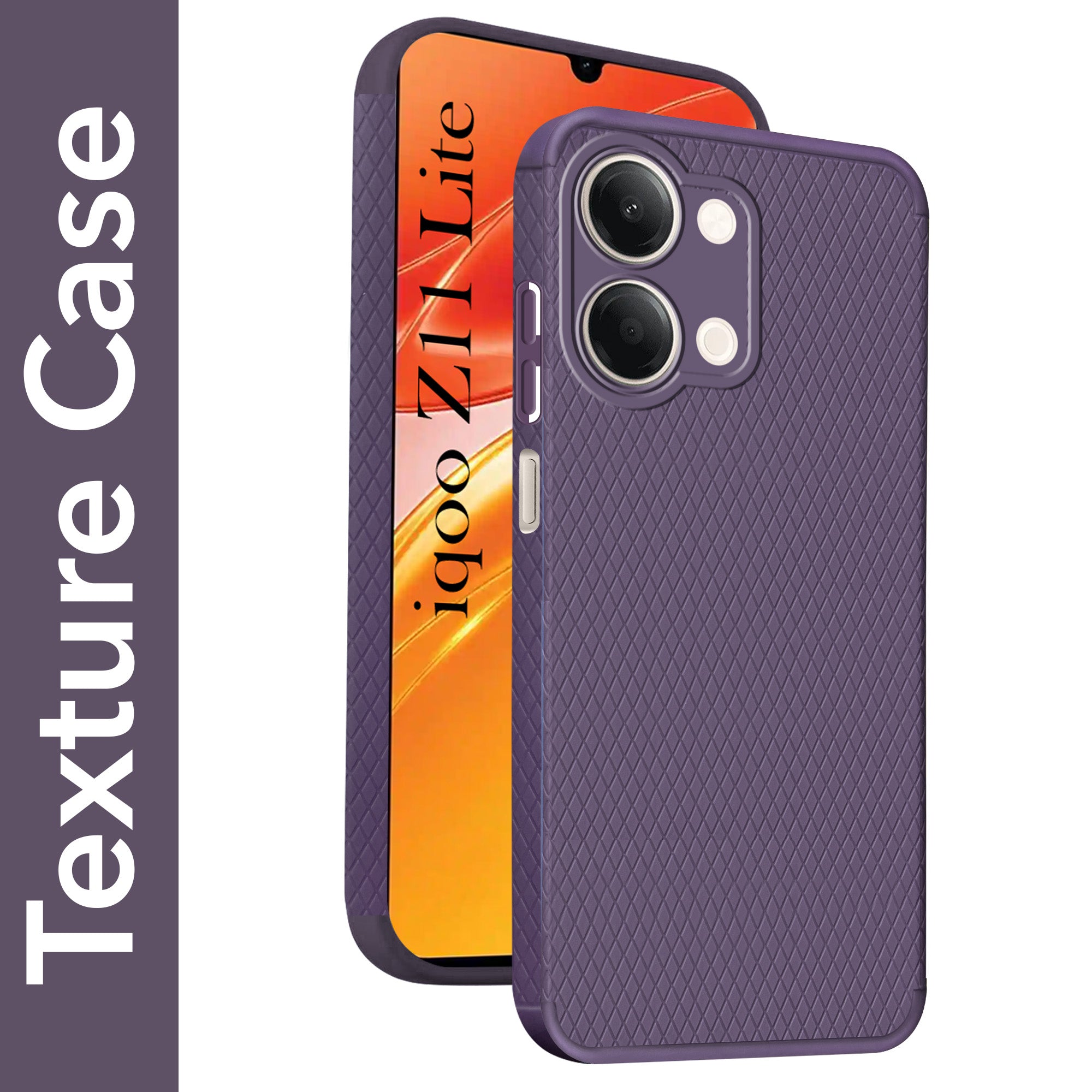 For Vivo iQOO Z11 Lite Back Cover Case Liquid Silicone (Camera Protection | Side Grip Texture | Soft and Flexible)