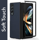 For Samsung Galaxy Z Fold 4 5G Premium Cover Case (Soft Leather Touch | Interior Protective Cloth | Slim 360* Protection)