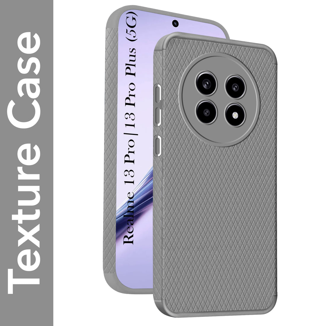 For Realme 13 Pro | Realme 13 Pro Plus 5G Back Cover Case (Liquid Silicone | Side Grip | Camera Protection)