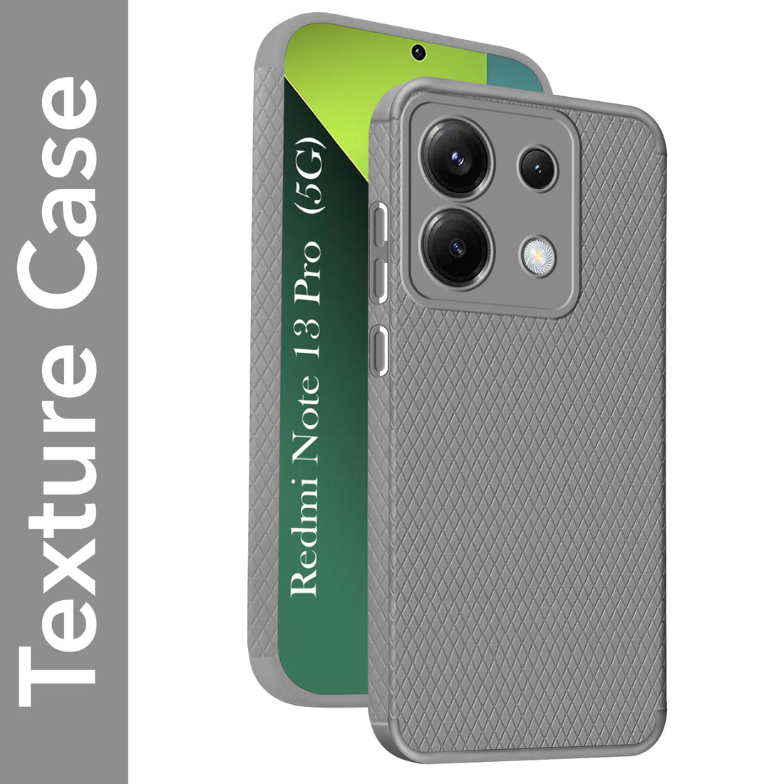 For Redmi Note 13 Pro Back Cover Case (Liquid Silicone | Side Grip | Camera Protection)