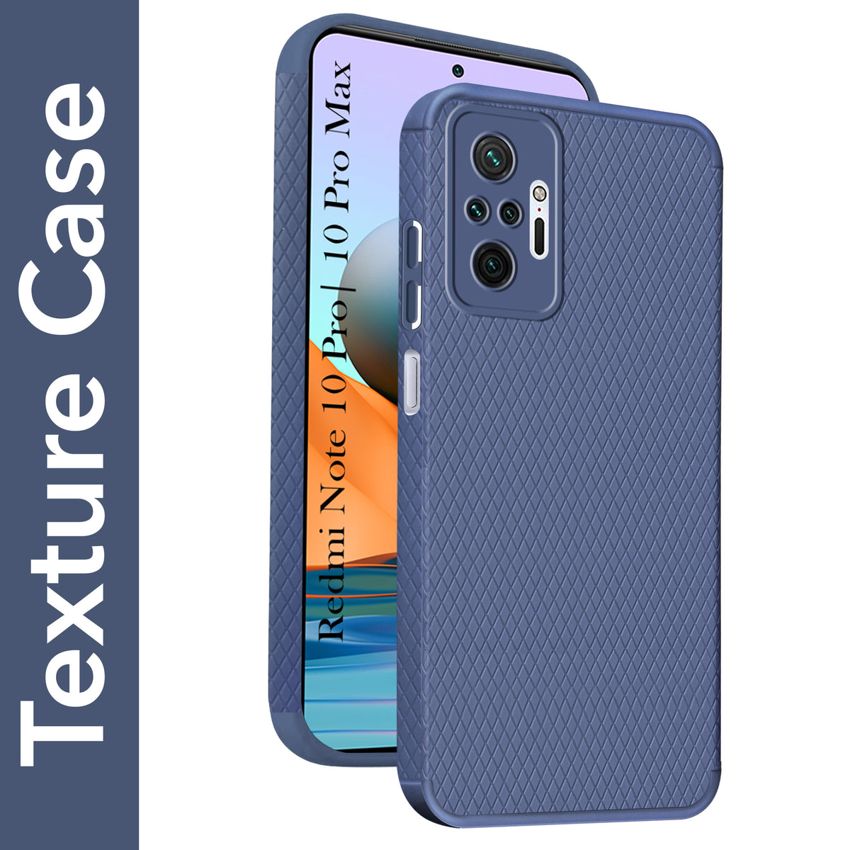 For Xiaomi Mi Redmi Note 10 Pro | 10 Pro Max Back Cover Case Max Liquid Silicone (Camera Protection | Side Grip Texture | Soft and Flexible)