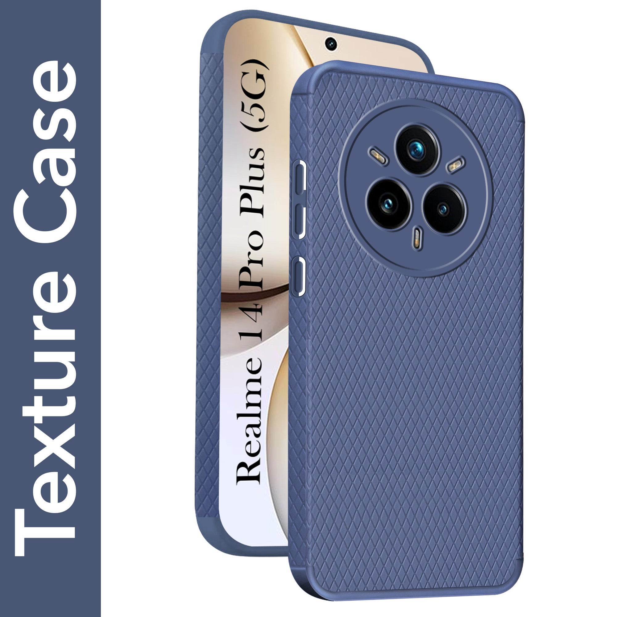 For Realme 14 Pro Plus 5G Back Cover Case (Liquid Silicone | Side Grip | Camera Protection)