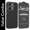 For Realme 15 Combo with Back Cover and 9H Tempered Glass (Liquid Silicone | Camera Protection | Oleophobic Coating Screen Glass)