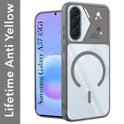 For Samsung Galaxy A57 5G Back Cover Case Lifetime Anti-Yellow Clear (Camera Protection | Side Grip | Wireless MagSafe Compatible)