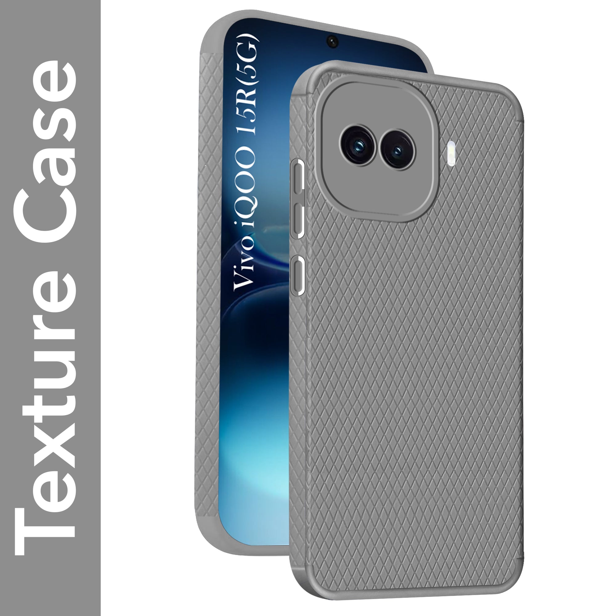 For Vivo iQOO 15R 5G Back Cover Case Liquid Silicone (Camera Protection | Side Grip Texture | Soft and Flexible)