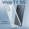 For Vivo T1 5G Back Cover Case (Sleek Hard Crystal Clear | Drop & Camera Protection | Shockproof Polycarbonate)