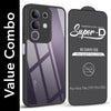 For Vivo T4x | Vivo Y31 Pro Combo with Back Cover and 9H Tempered Glass (Lifetime Anti-Yellow | Crystal Clear Shockproof | Oleophobic Coating Screen Glass)