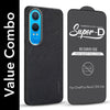 For OnePlus Nord CE 4 Lite Combo (Textured Grip Design | Micro-Fiber Cloth Inside | Oleophobic Coating Screen Glass)