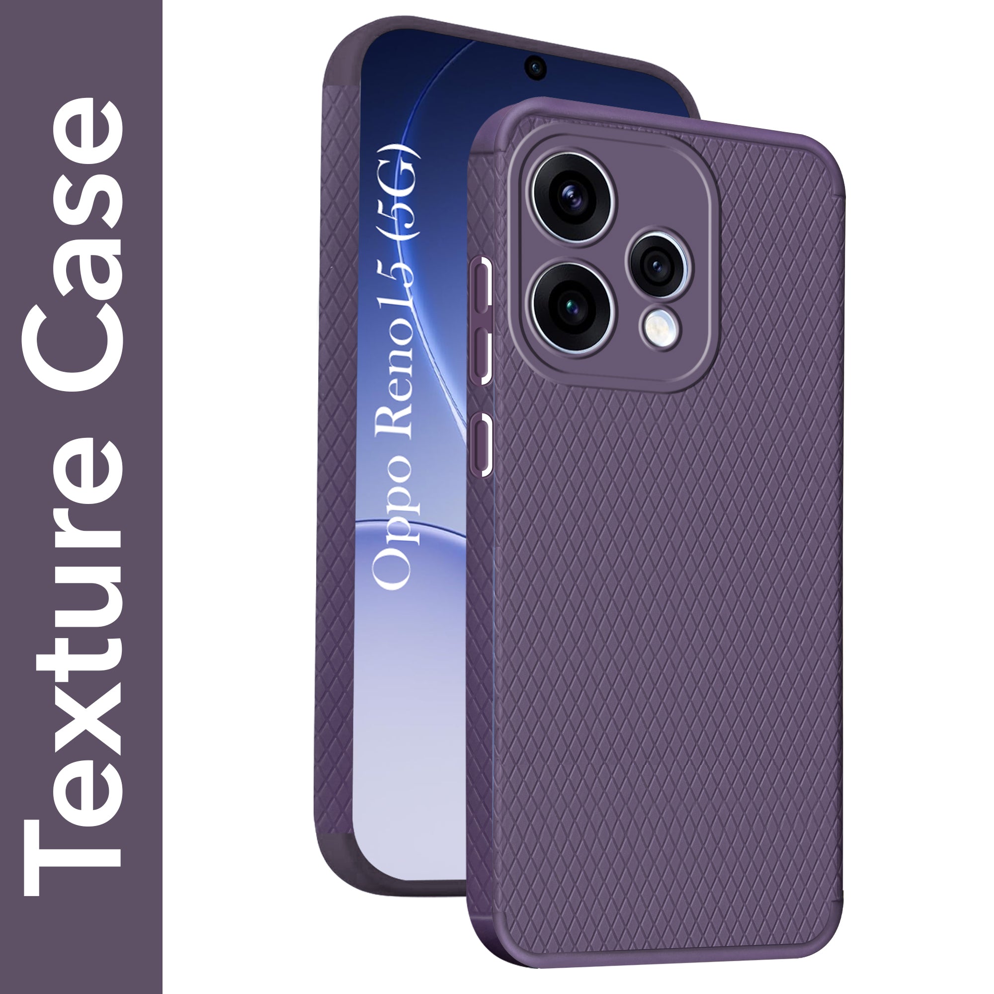 For Oppo Reno15 5G | Oppo Reno 15 5G Back Cover Case Liquid Silicone (Camera Protection | Side Grip Texture | Soft and Flexible)
