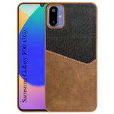 For Samsung Galaxy F06 | Samsung Galaxy M06 Back Cover Case (Dual PU Leather Stitch | Professional Minimalist | Soft and Flexible)