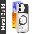 For Vivo Y05 4G | Vivo T5 Lite 5G Metallic Back Cover Case (Metallic Camera Protection & Buttons | Translucent Milky Shade | Hard Polycarbonate)