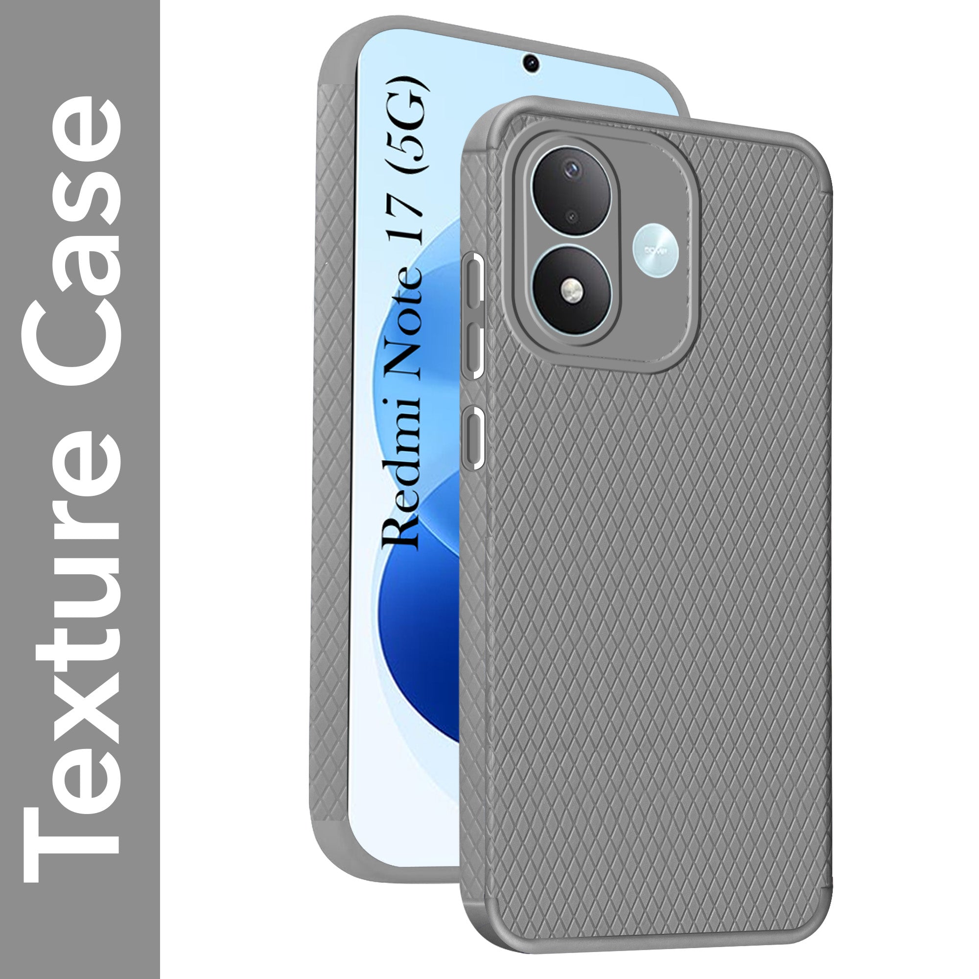 For Redmi Note 17 5G Back Cover Case Liquid Silicone (Camera Protection | Side Grip Texture | Soft and Flexible)