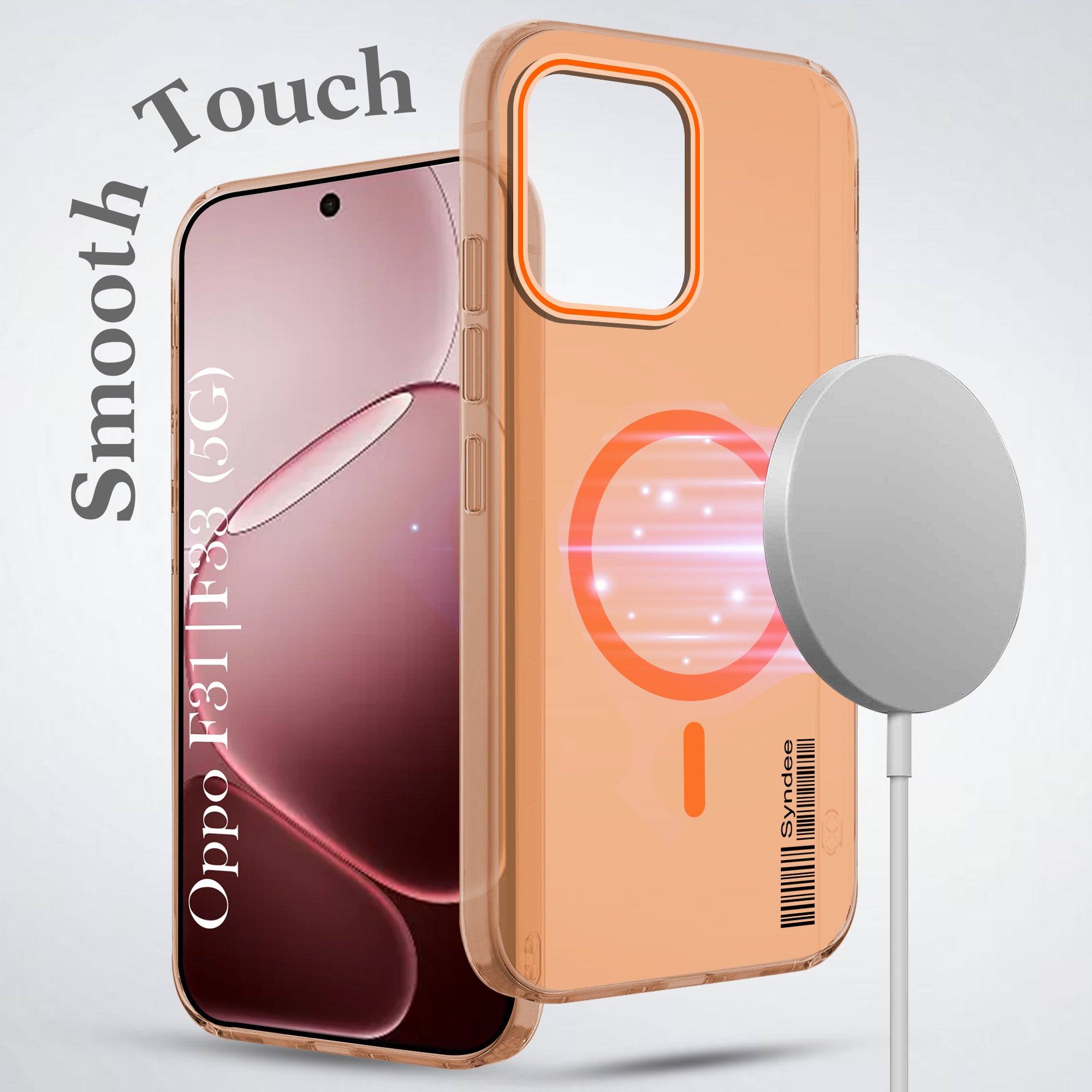 For Oppo F31 5G | Oppo F33 5G Back Cover Case (Soft Touch | Camera Bump Protection | MagSafe Compatible | Matte Finish)