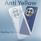 For OnePlus 13 Back Cover Case (Hard Anti Yellow Clear Case | Sleek Hard Crystal Clear | Drop & Camera Protection | Shockproof Polycarbonate)