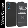 For OnePlus Nord CE 4 Lite Combo with Back Cover and 9H Tempered Glass (Liquid Silicone | Camera Protection | Oleophobic Coating Screen Glass)