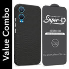For OnePlus Nord CE 4 Lite Combo with Back Cover and 9H Tempered Glass (Liquid Silicone | Camera Protection | Oleophobic Coating Screen Glass)
