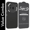 For Nothing Phone 3A Pro 5G Combo with Back Cover and 9H Tempered Glass (Liquid Silicone | Camera Protection | Oleophobic Coating Screen Glass)