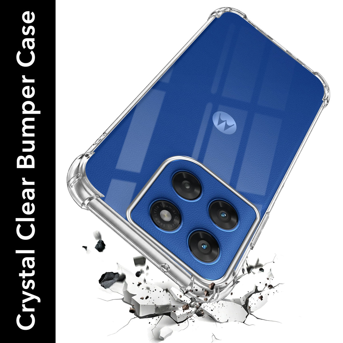 For Motorola Moto G77 Power Back Cover Shockproof Crystal-Clear (Drop & Camera Protection | Hard Polycarbonate)