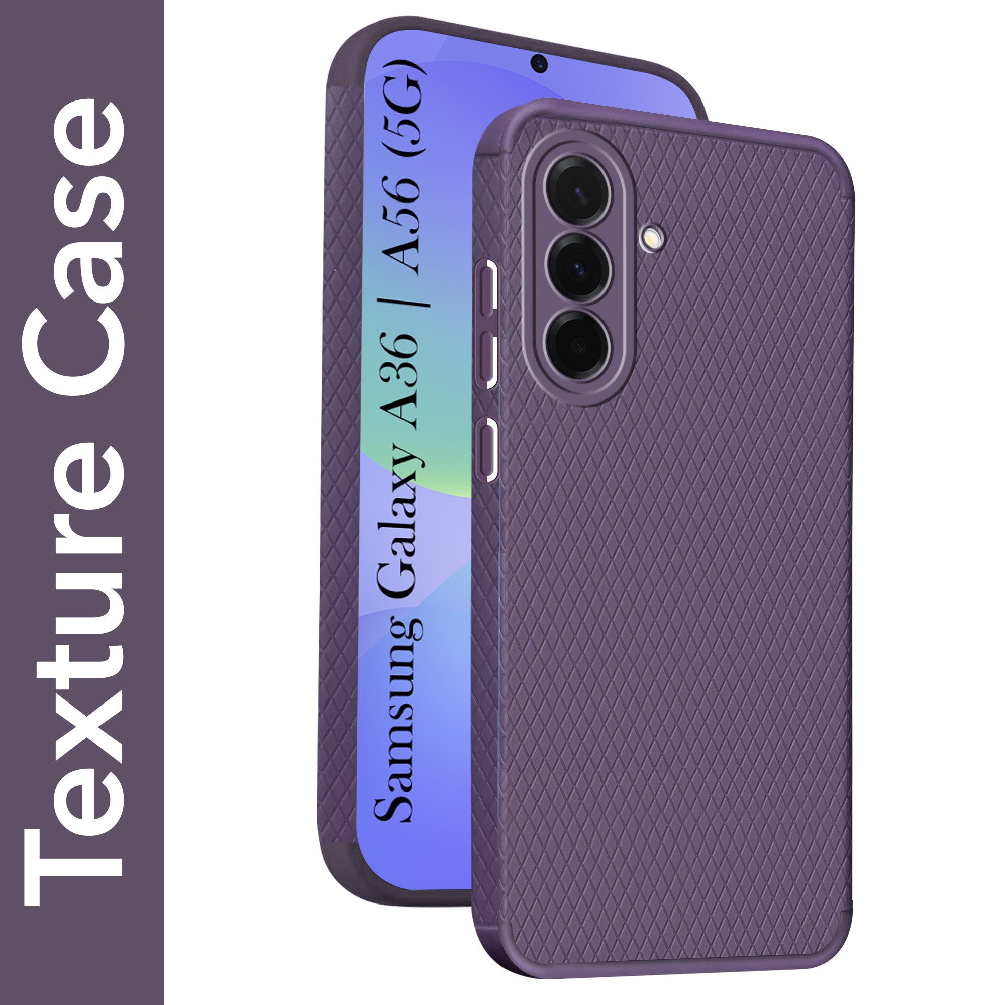 For Samsung Galaxy A36 5G | Galaxy A56 5G Back Cover Case (Liquid Silicone | Side Grip | Camera Protection)