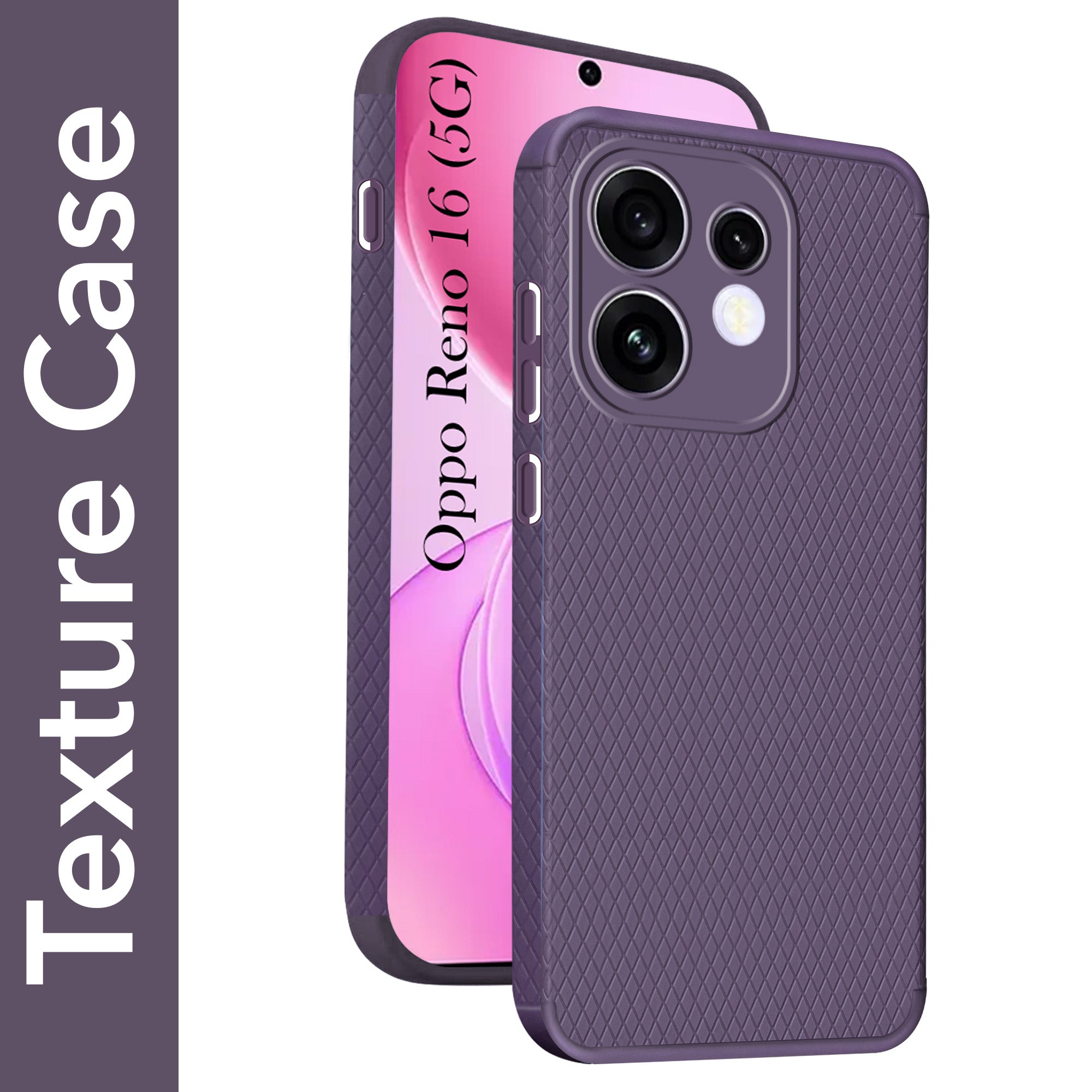 For Oppo Reno 16 Back Cover Case Liquid Silicone (Camera Protection | Side Grip Texture | Soft and Flexible)