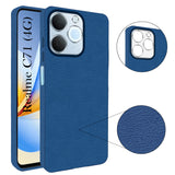 For Realme C71 Back Cover Case (Glass Like Camera Protection | Leather Feel | Minimalist Professional Grip)