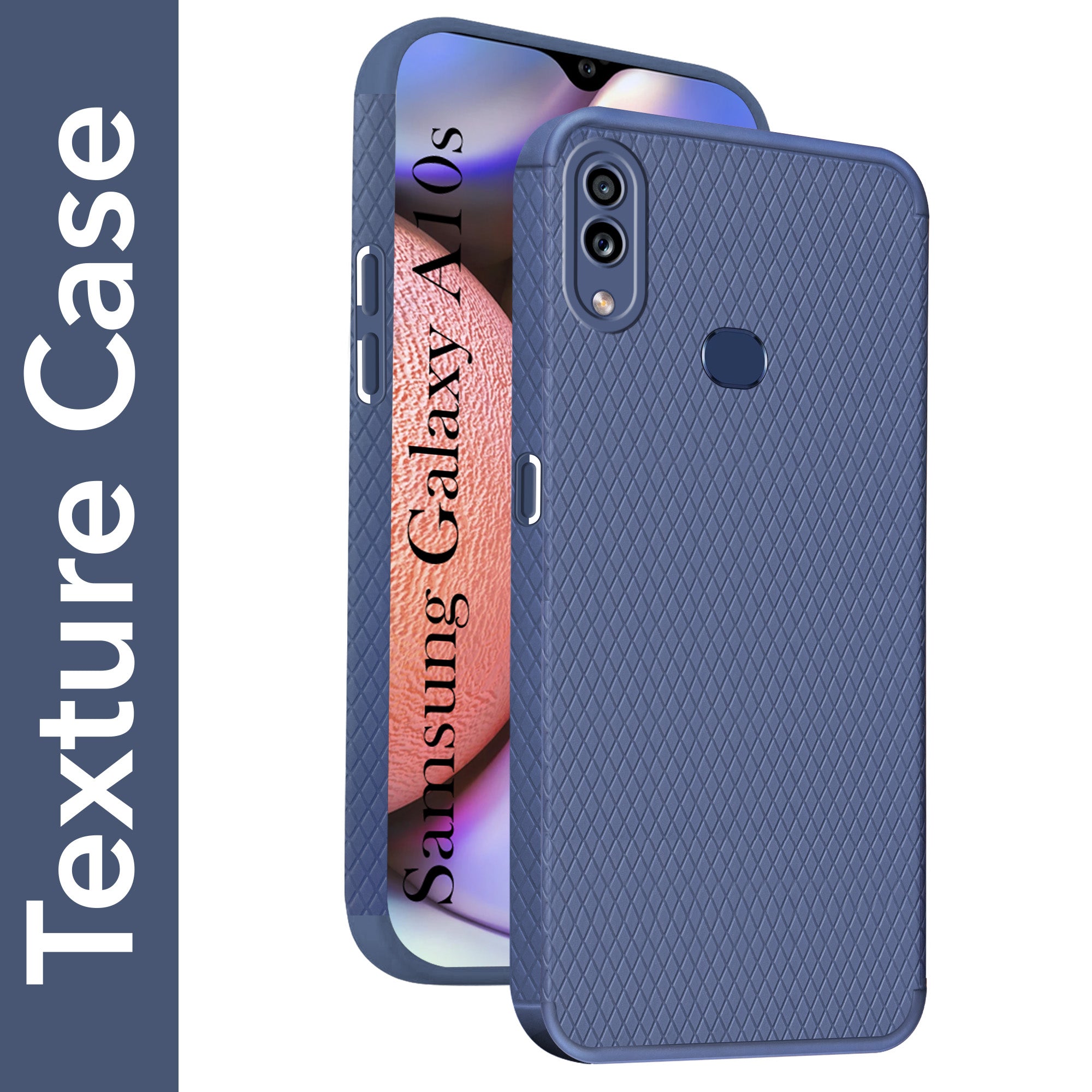 For Samsung Galaxy A10s Back Cover Case Liquid Silicone (Camera Protection | Side Grip Texture | Soft and Flexible)